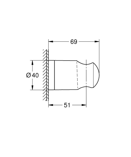 Grohe Vitalio Universal zuhany falitartó 27958000