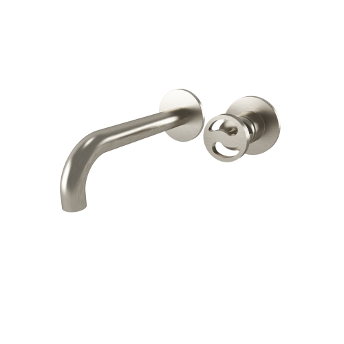 Bugnatese MILLENOVECINQUANTA fal alatti mosdócsaptelep 19 cm kifolyóval, fényes foszforszürke 4651NF