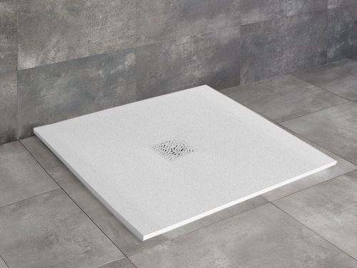 Radaway Milos C lapos szögletes kompozit zuhanytálca 90x90 cm fehér BREX.1502.090.090.WHN