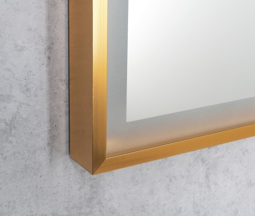 Sapho SORT 60x80cm tükör LED világítással, matt arany SJ080Z