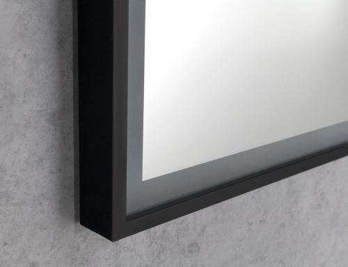 Sapho SORT 120x60cm tükör LED világítással, matt fekete SJ120