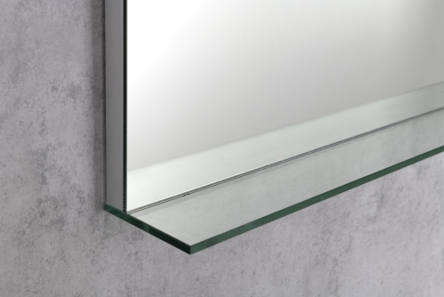 Sapho BRETO 120x60cm tükör LED világítással, üvegpolccal BE120