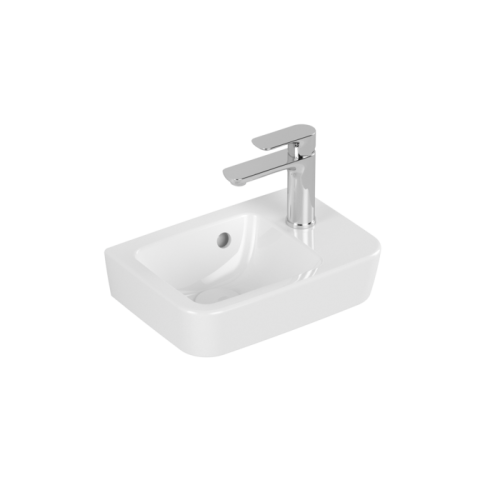 Villeroy & Boch O.novo Kompakt 36x25 cm kézmosó AntiBac CeramicPlus felülettel 434336T2