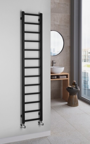 Sapho METRO LIGHT 300x1500mm fürdőszobai radiátor, matt fekete IR446TB