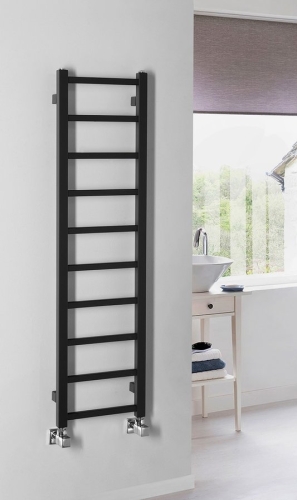 Sapho METRO LIGHT 300x1140mm fürdőszobai radiátor, matt fekete IR444TB