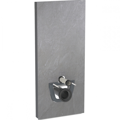 Geberit Monolith Plus 114 szanitermodul fali WC-hez, palahatású kőanyag/alumínium fekete króm 131.231.00.7