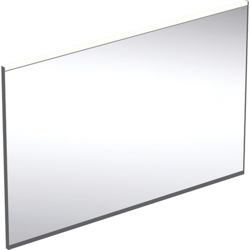 Geberit Option Plus Square 105x70 cm tükör világítással, matt fekete/eloxált alumínium 502.784.14.1