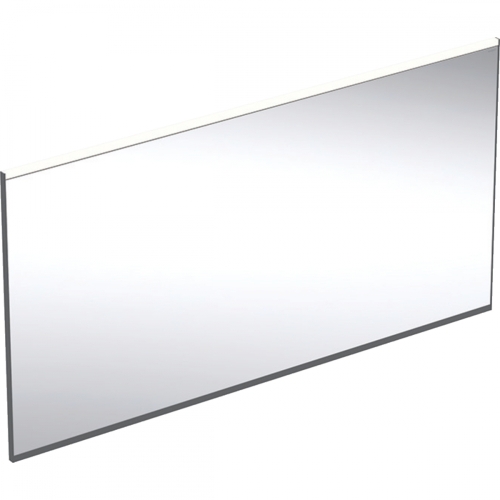 Geberit Option Plus Square 135x70 cm tükör világítással, matt fekete/eloxált alumínium 502.786.14.1