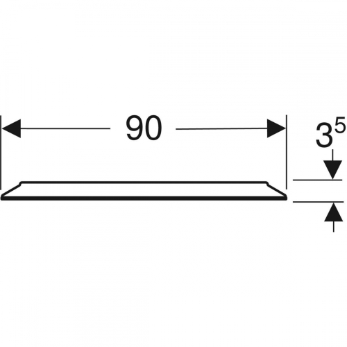 Geberit Option Round 90 tükör világítással 502.799.00.1