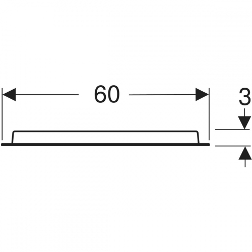 Geberit Option Oval 60 tükör világítással 502.800.00.1