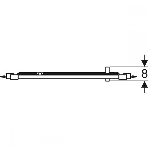 Geberit GEO 75-80 cm nyíló ajtó, ezüstözött 560.115.00.2