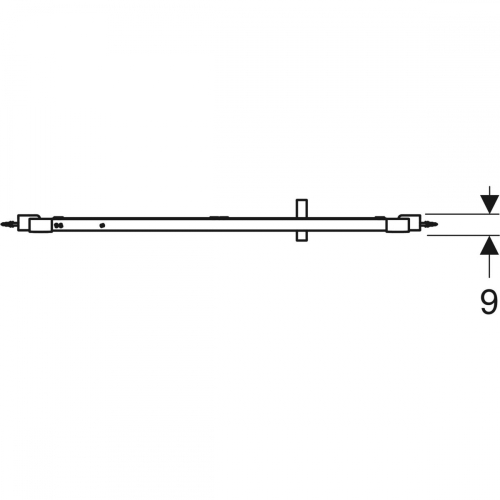 Geberit GEO 85-90 cm összecsukható ajtó, ezüstözött 560.126.00.2