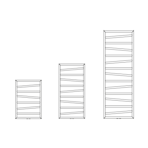 Radeco VIBO 1 design fürdőszobai radiátor (821x550 mm, színes)