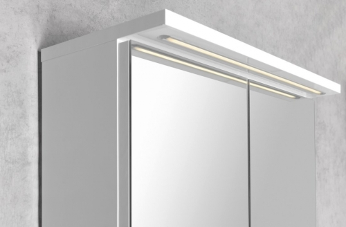 Sapho AQUALINE KAWA STRIP 60x70 cm tükrösszekrény LED világítással, fehér WGL60S