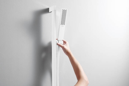 Hansgrohe Pulsify E Zuhanyszett 1jet EcoSmart, 650mm-es zuhanyrúddal, matt fehér 24370700