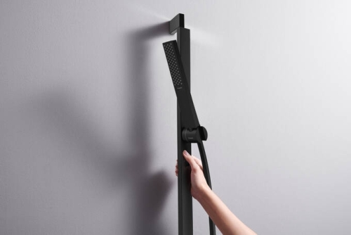 Hansgrohe Pulsify E Zuhanyszett 1jet EcoSmart+, 650mm-es zuhanyrúddal, matt fekete 24371670