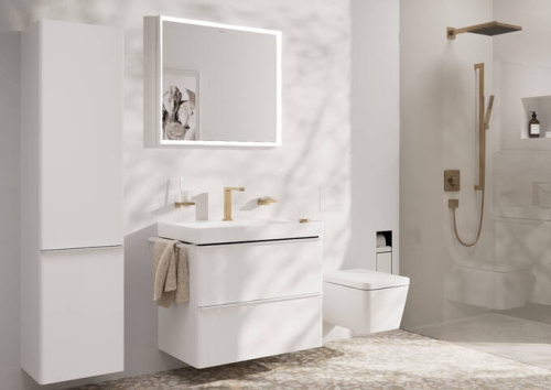 Hansgrohe Pulsify E 1jet EcoSmart+ fejzuhany, szálcsiszolt bronz 24333140