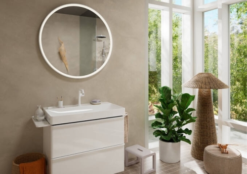 Hansgrohe Tecturis S egykaros mosdócsaptelep Fine 150, CoolStart EcoSmart+, Push-open lefolyógarnitúrával, matt fehér 73340700