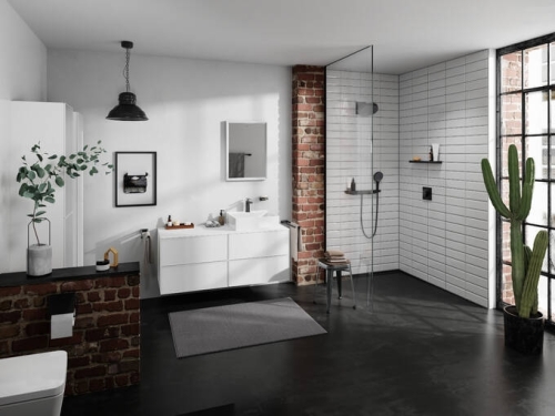 Hansgrohe Tecturis E egykaros mosdócsaptelep 110, CoolStart EcoSmart+, lefolyógarnitúra nélkül, matt fekete 73012670