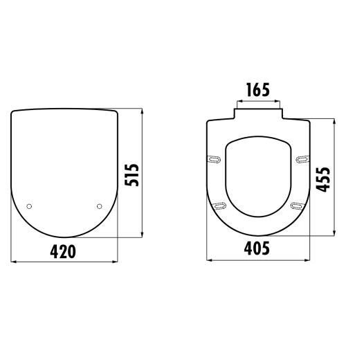 Sapho GRANDE Soft Close WC ülőke, fehér KC1403.01.0000E