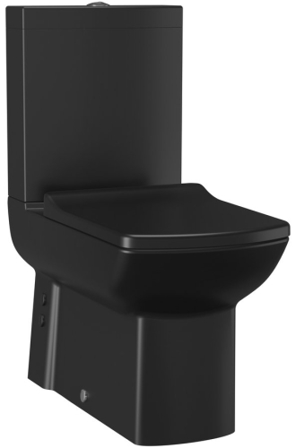 Sapho LARA alsó/hátsó kifolyású monoblokkos WC, matt fekete LR360