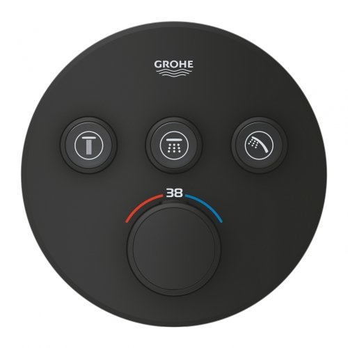 Grohe Grohtherm SmartControl termosztátos színkészlet, phantom black 29508KF0