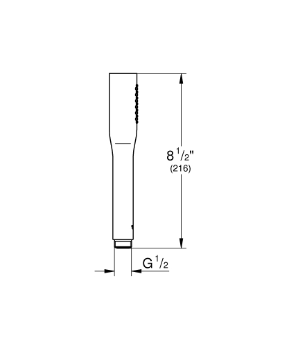 Grohe Euphoria Stick Cosmopolitan kézizuhany, phantom black 22126KF0