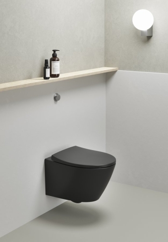 Sapho GSI MODO Swirlflush DualGlaze+ fali WC, matt fekete 981626