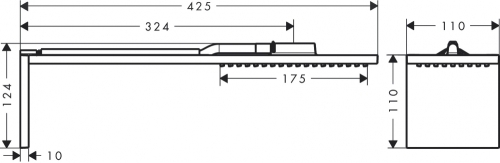 Axor ShowerComposition fejzuhany modul 110/220 1jet, króm 12592000