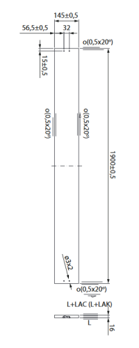 Cersanit City bútorhoz lábazat 190 cm, fehér S599-0161