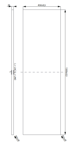 Cersanit City 150 cm-es pult, fehér S584-048