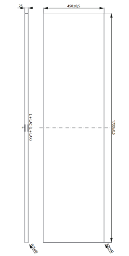 Cersanit City 170 cm-es pult, fehér S584-052