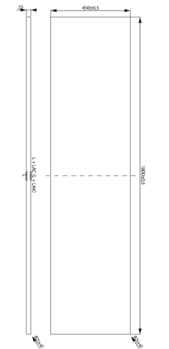 Cersanit City 180 cm-es pult, fehér S584-054