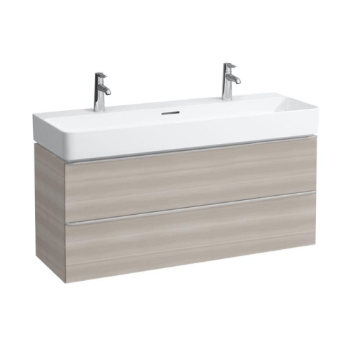 Laufen Val 120x42 cm mosdó két csaplyukkal, fehér LCC felülettel H8102894001071