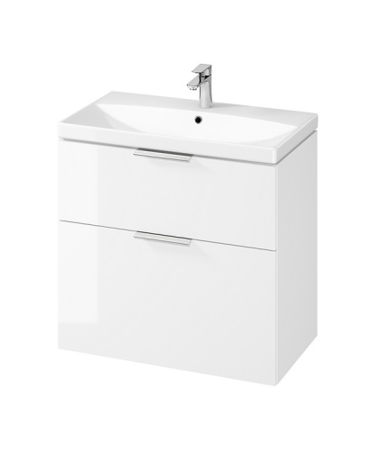 Cersanit City 80-as fürdőszobaszekrény mosdóval, fehér S801-423
