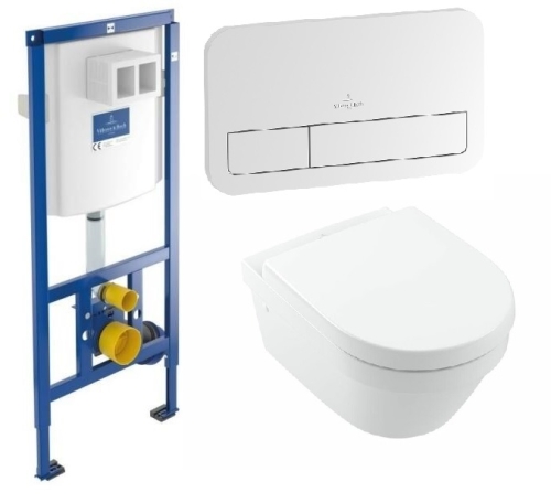 Villeroy & Boch falsík alatti wc tartály komplett szett SZP-VB1 (92246100, 92249068, 4694HR01)