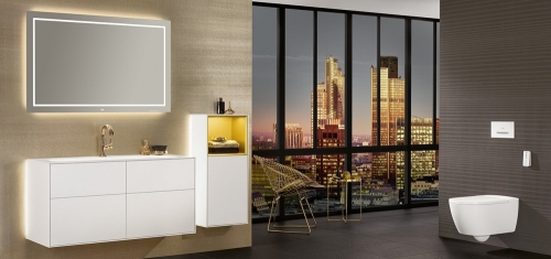 Villeroy & Boch ViClean-I 100 perem nélküli WC csésze, bidéfunkciós WC ülőkével V0E100R1