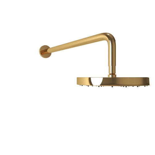 Bugnatese KOBUK Kerek zuhanyfej 20 cm átmérővel, 40 cm-es zuhanykarral arany szín 93848DO
