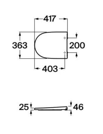 Roca Ona Compact lassú záródású SUPRALIT wc ülőke, matt fehér A801E22621