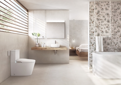 Roca Inspira In-Wash Rimless monoblokkos wc szett, fehér A80306L001