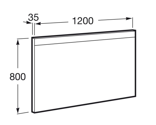 Roca Prisma Basic 120x80 cm tükör LED világítással A812262000