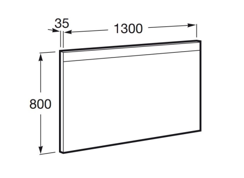 Roca Prisma Comfort 130x80 cm tükör LED világítással A812277000