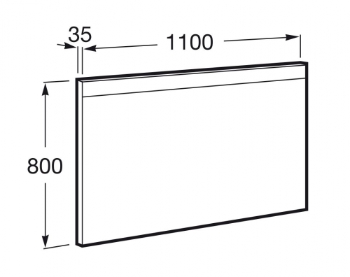 Roca Prisma Comfort 110x80 cm tükör LED világítással A812267000