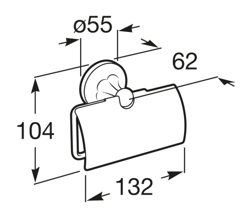 Roca Classica fedeles wc papír tartó, króm A816811001