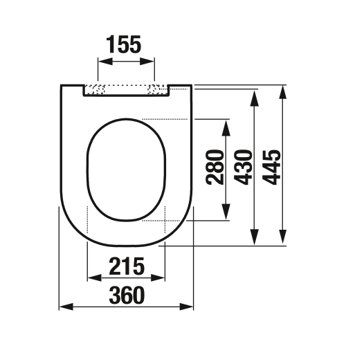 Laufen Basal lassú záródású wc ülőke H8917160000631