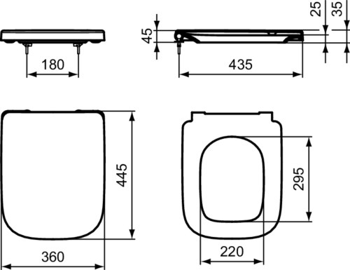 Ideal Standard I.Life A wc ülőke T453001