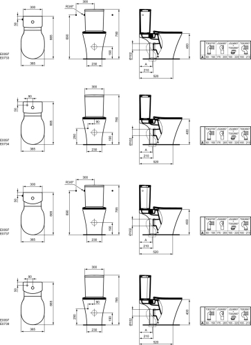 Ideal Standard Connect Air Cube wc tartály E073301