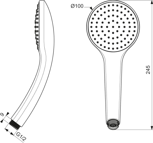 Ideal Standard Idealrain M1 kézizuhany, króm B9402AA