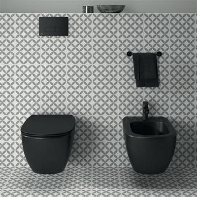 Ideal Standard Tesi Aquablade fali wc, silk black T0079V3