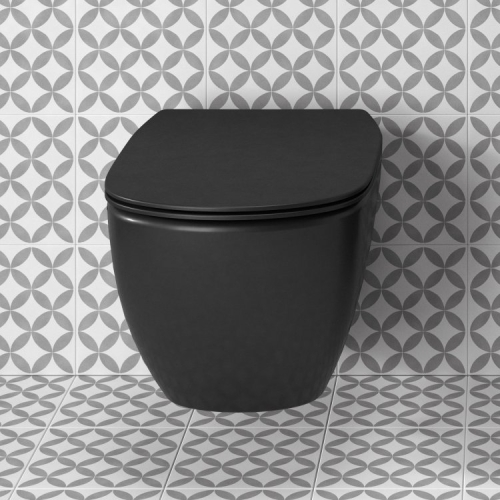 Ideal Standard Tesi Aquablade fali wc, silk black T0079V3